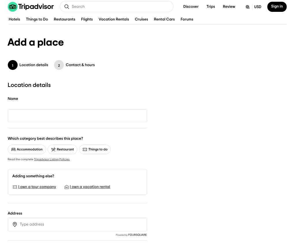 informazioni aziendali di TripAdvisor