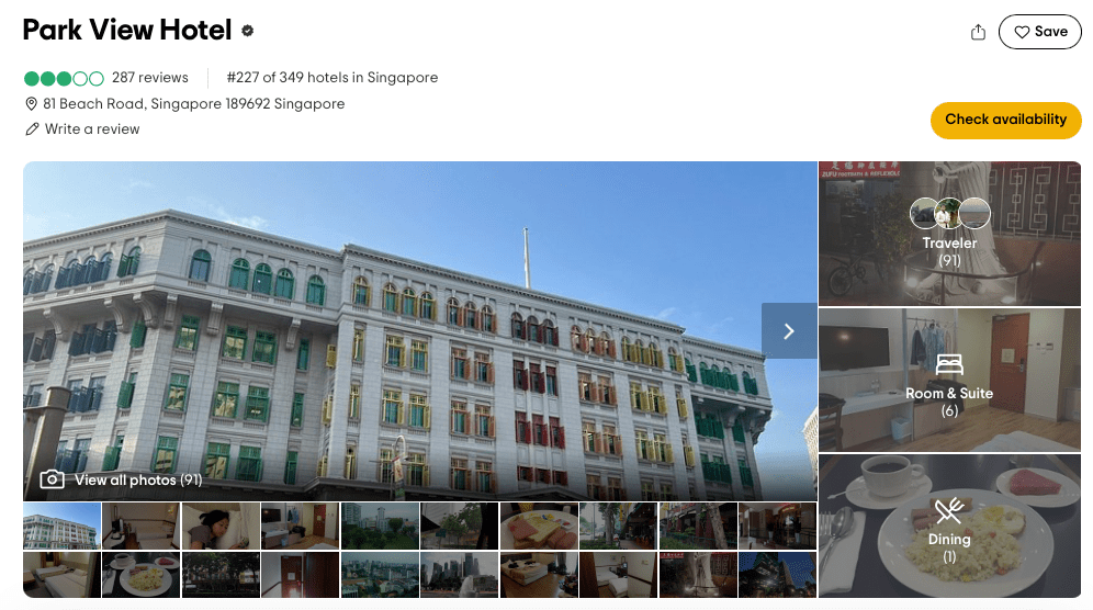 foto dell'elenco di TripAdvisor