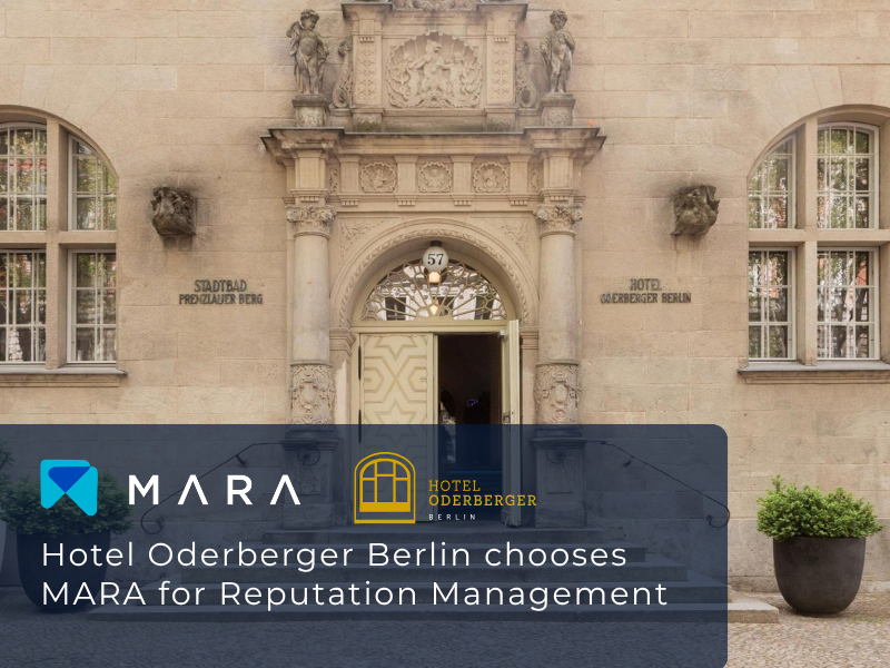 L'Hotel Oderberger di Berlino sceglie MARA per la gestione della reputazione