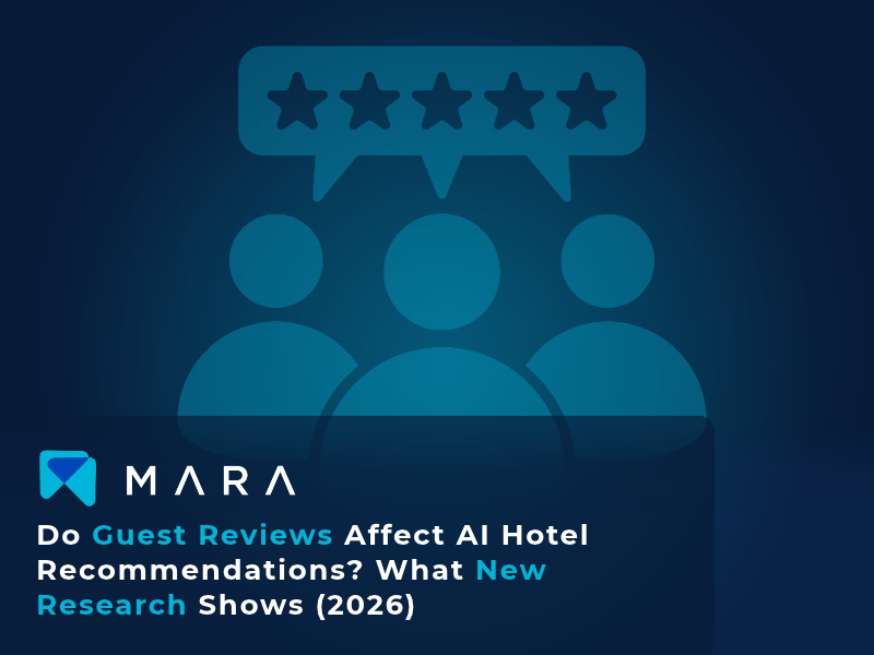 Le recensioni degli ospiti influenzano i consigli dell'IA sugli hotel? Cosa rivela una nuova ricerca (2026)