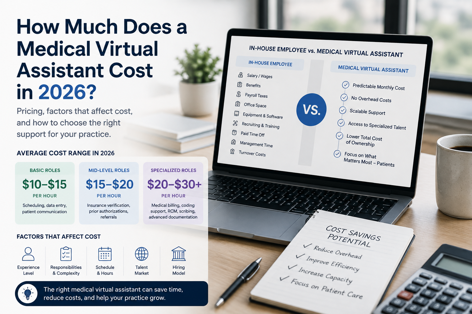 How Much Does a Medical Virtual Assistant Cost in 2026?