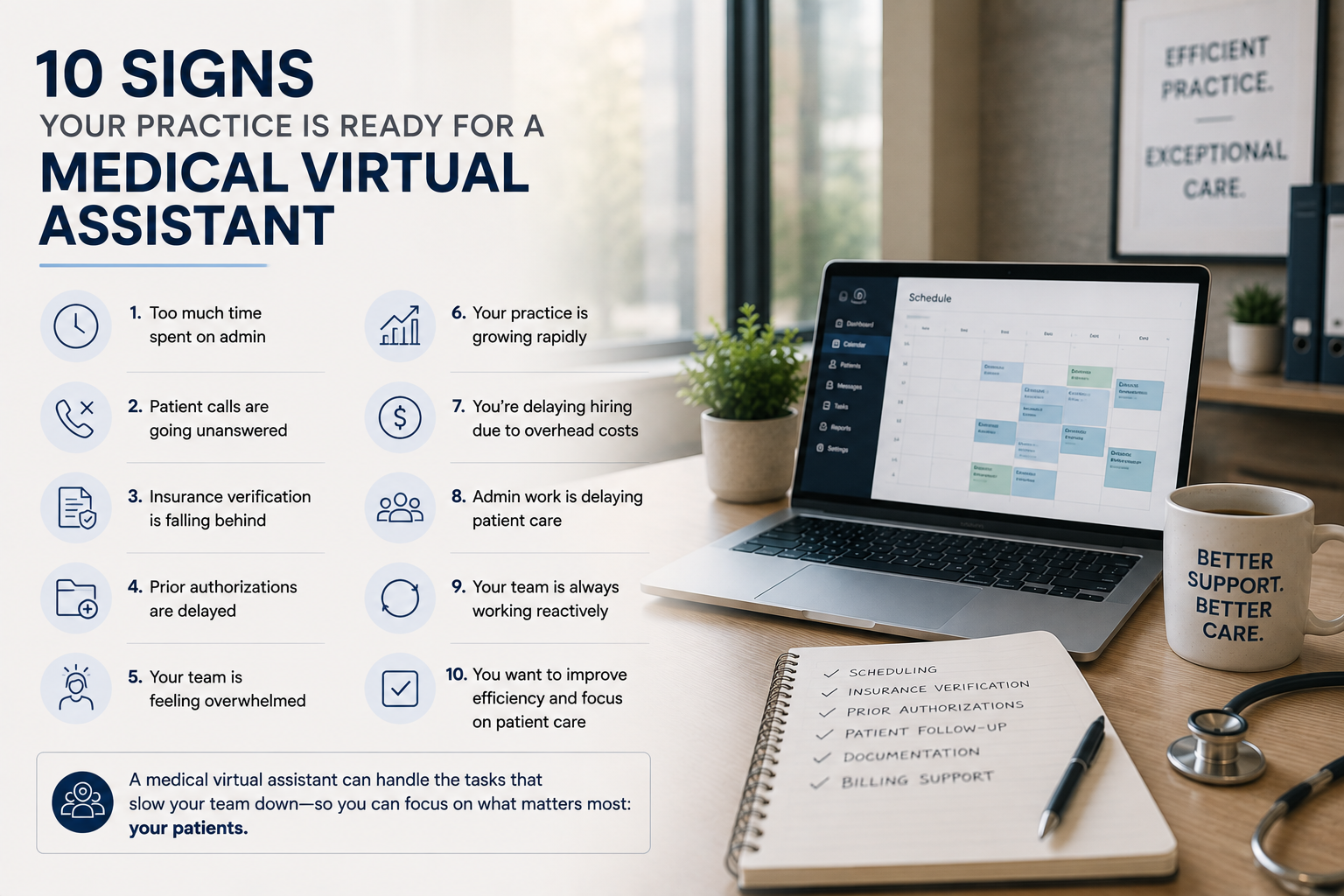 10 Signs Your Healthcare Practice Is Ready for a Medical Virtual Assistant