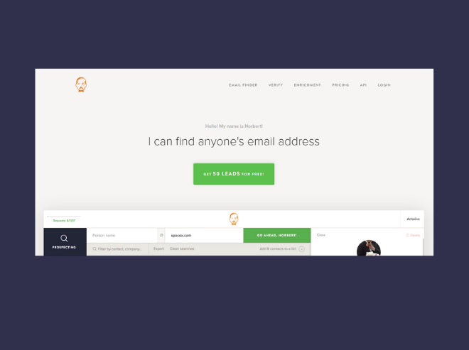 VoilaNorbert - An effective list-building tool for B2B teams