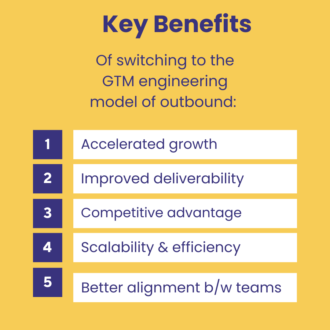 key benefits of switching to GTM engineering model