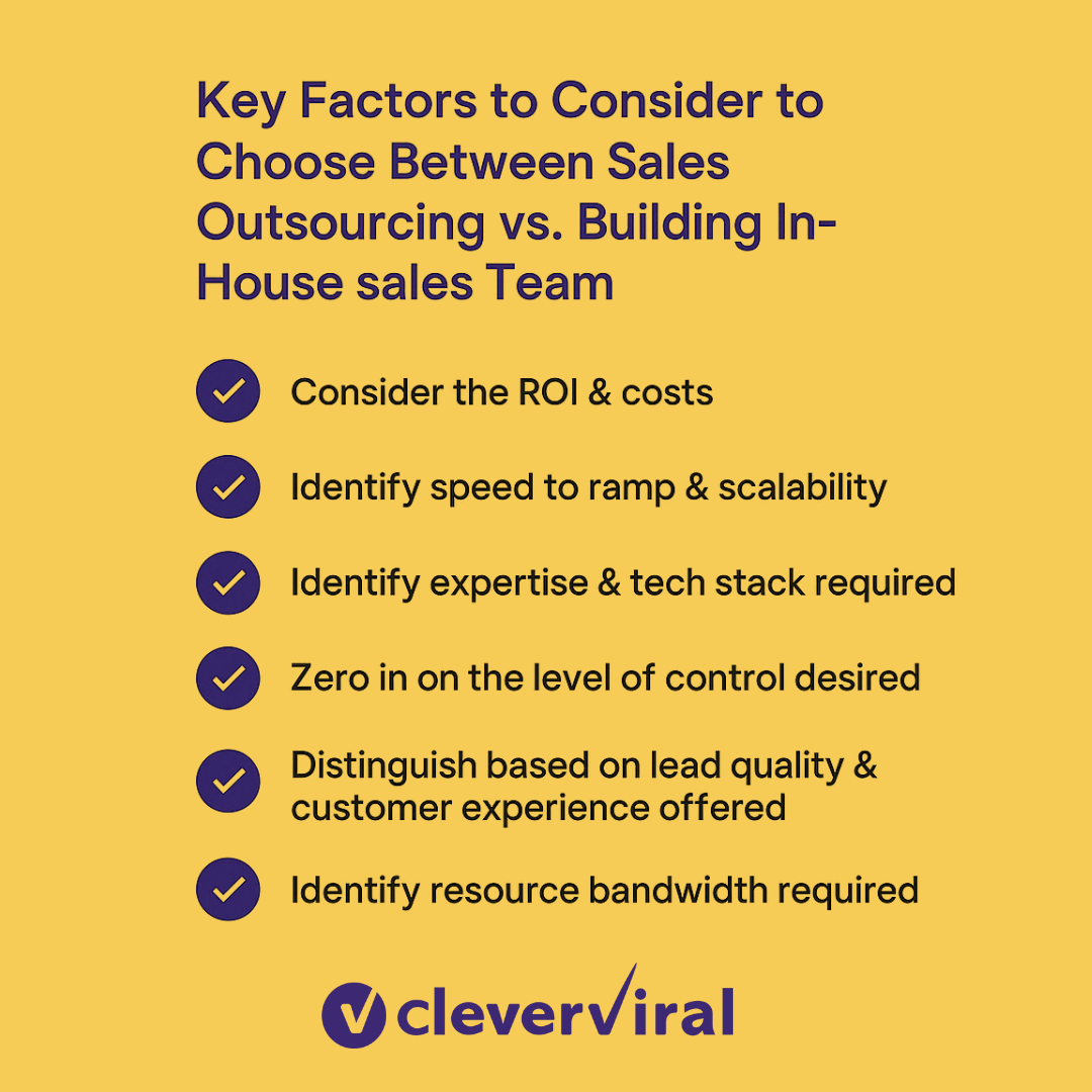 Outbound Sales Outsourcing vs In-house Sales teams: Key Factors to Consider While Choosing What's Best for You? 