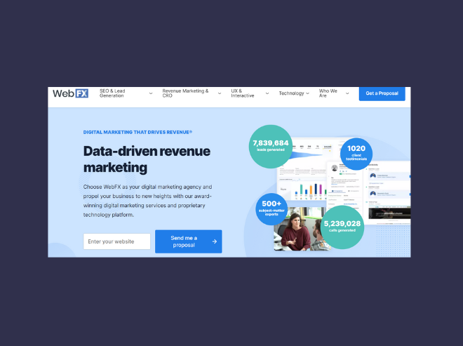 WebFX: An indirect but very potent Callbox alternative for lead generation.
