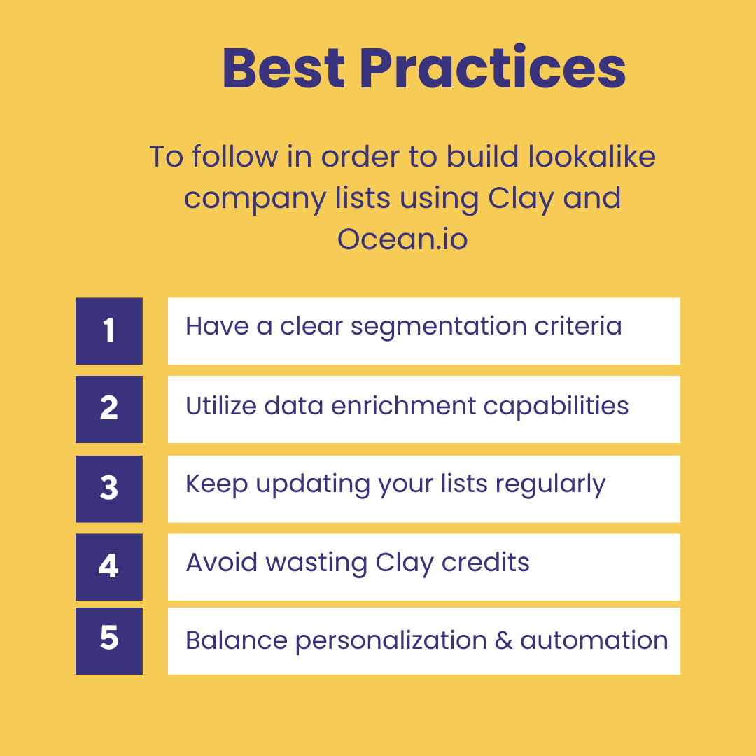 Best Practices for Building Lookalike Company Lists Using AI