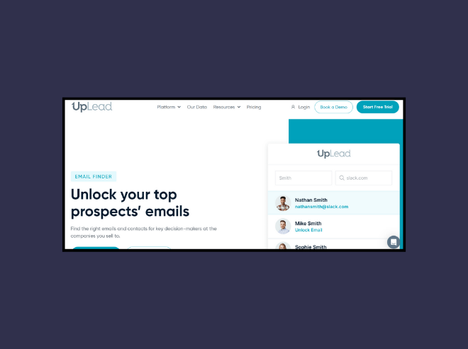 UpLead: All-in-one data intelligence & prospecting platform.