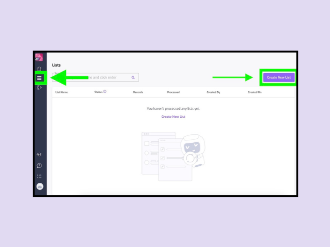 Create your company list to get site domain easily.