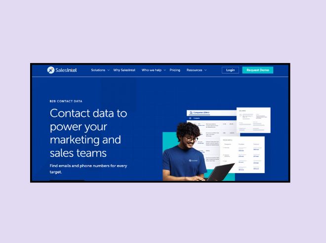 Salesintel's contact data solutions