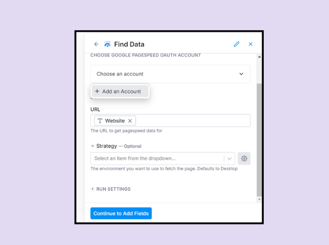 Specify the input in Clay to automate lead generation for SEO companies