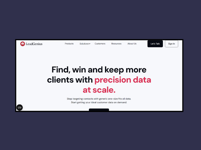 LeadGenius: AI-powered B2B outbound platform & demand generation service provider. 