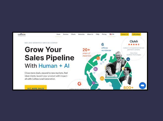 Callbox: An AI-powered lead generation company & Martal Group alternative. 
