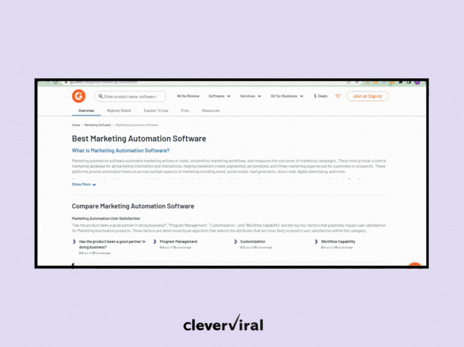 How to scrape G2 search listings using Hexofy?