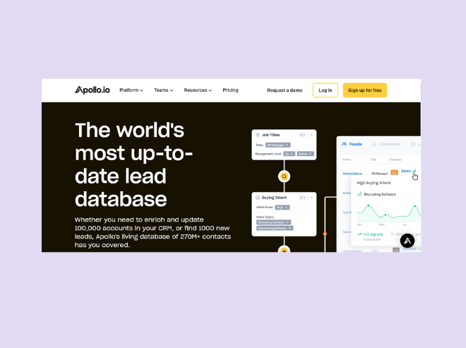 Apollo.io - B2B list building at scale