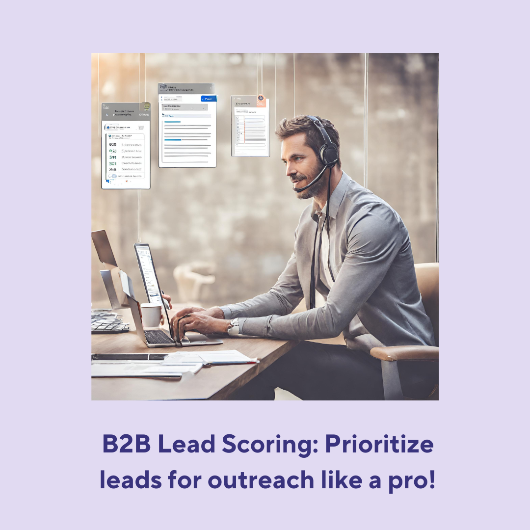 Definition of B2B lead scoring