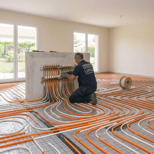 installation plancher chauffant chambery