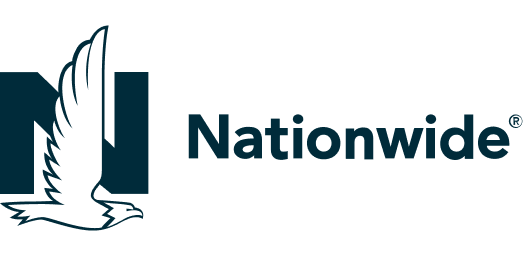 Nationwide logo with eagle symbol and text.