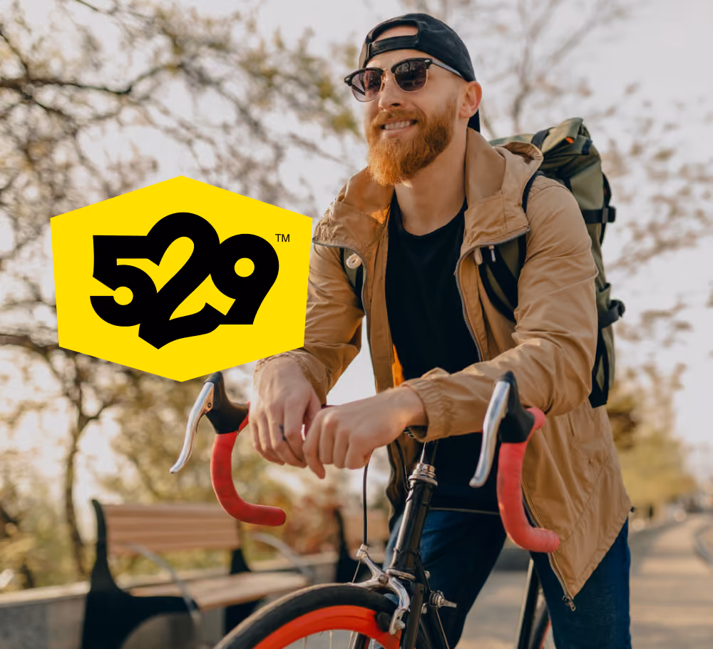 Cyclist supported by Project 529