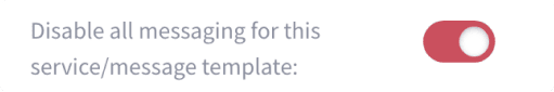 Custom service type messages