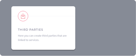 Third parties settings Hubtiger