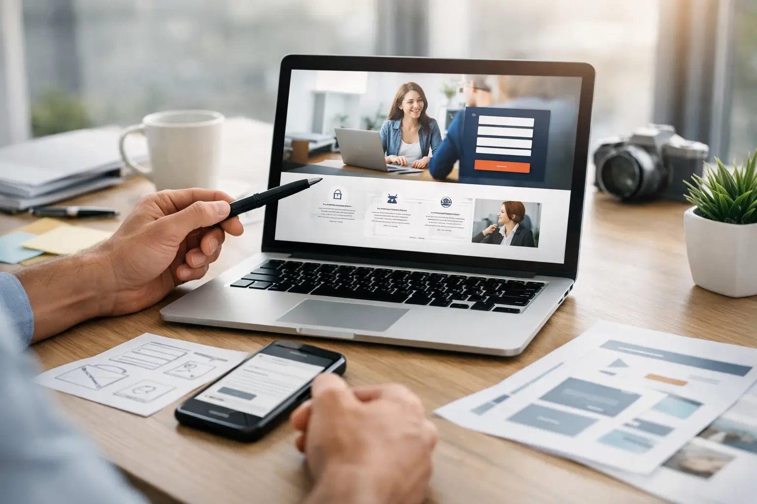 Modern business website designed to increase customer enquiries and conversions.