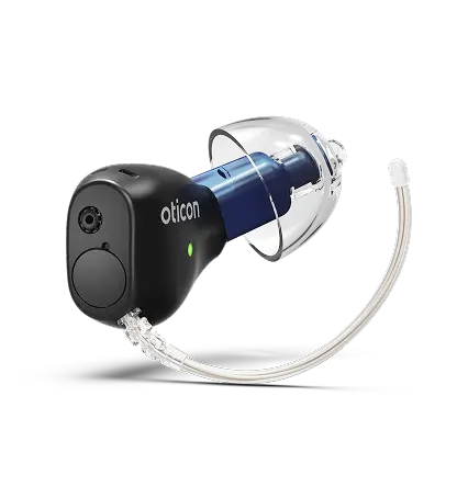 Oticon Zeal hearing aid with receiver-in-canal earpiece