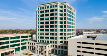 Office building housing the Hello Hearing Studios hearing clinic in Denver, Colorado