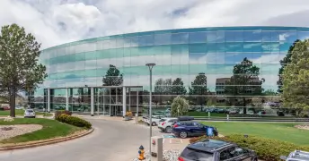 Office building housing the Hello Hearing Studios hearing clinic in Colorado Springs, Colorado
