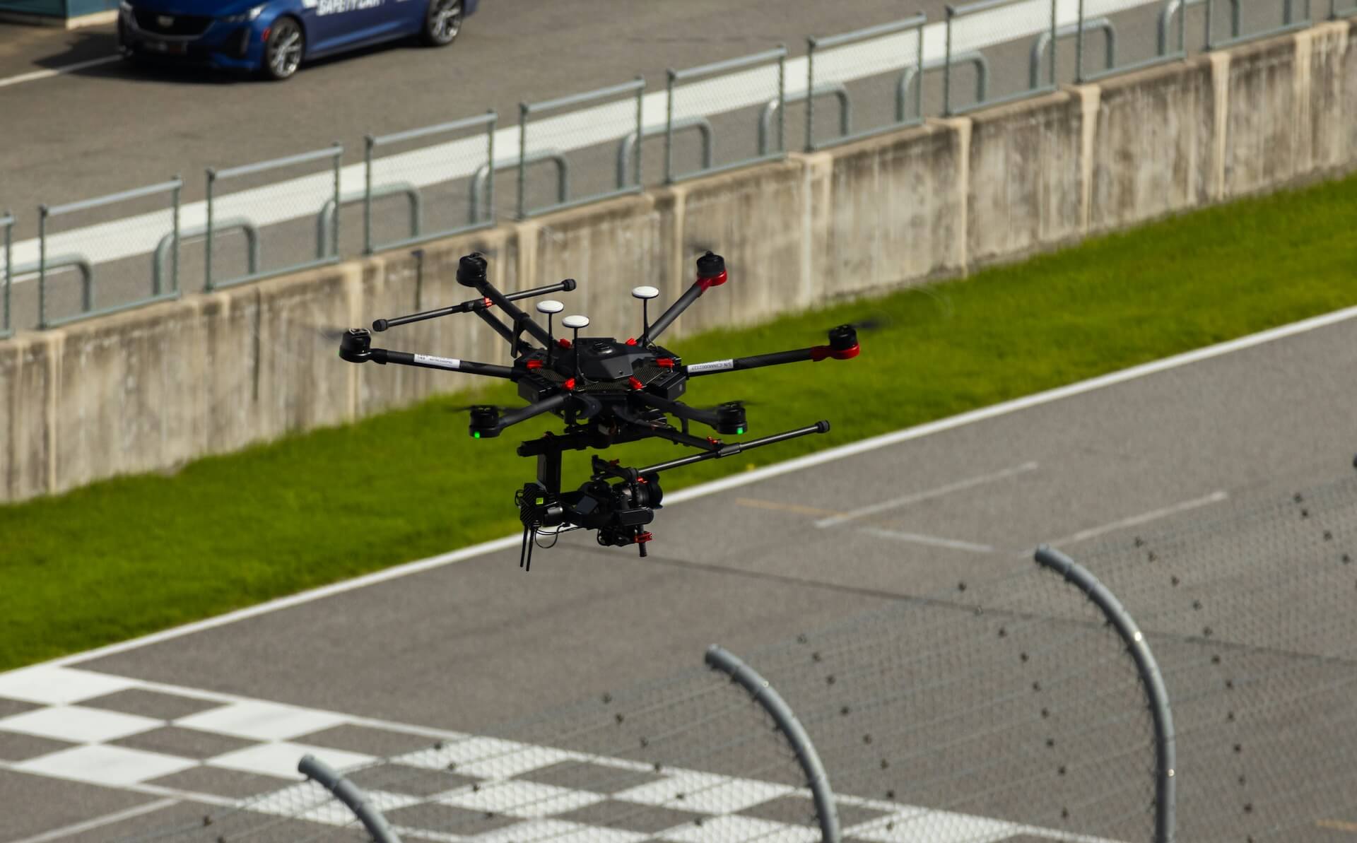 Professional survey drone equipped for RTK positioning in flight