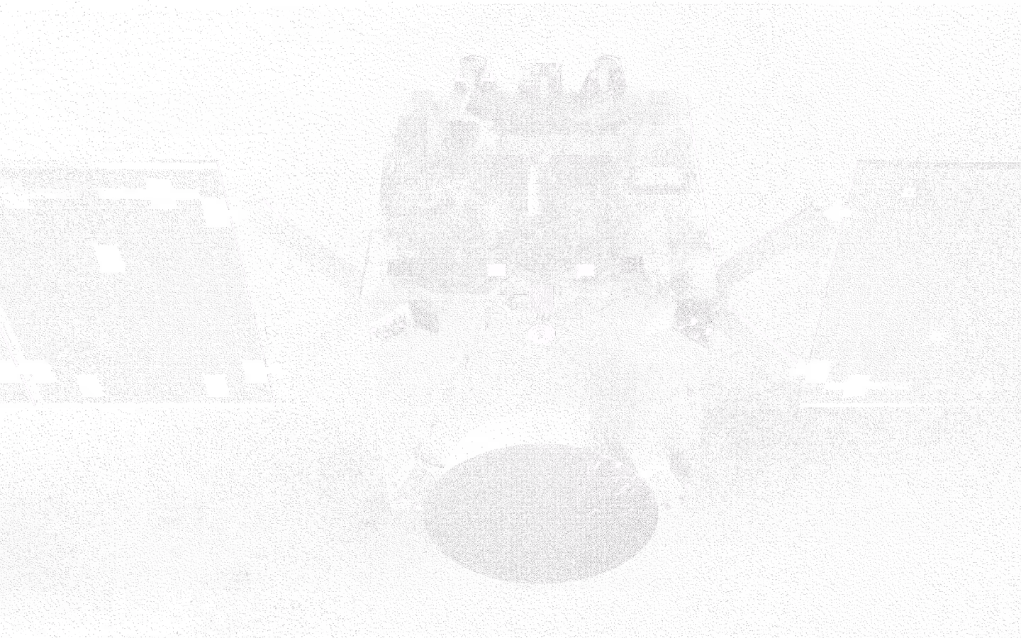 ESA Hera spacecraft illustration with labeled scientific instruments and antenna arrays, showing the layout for asteroid mission equipment.