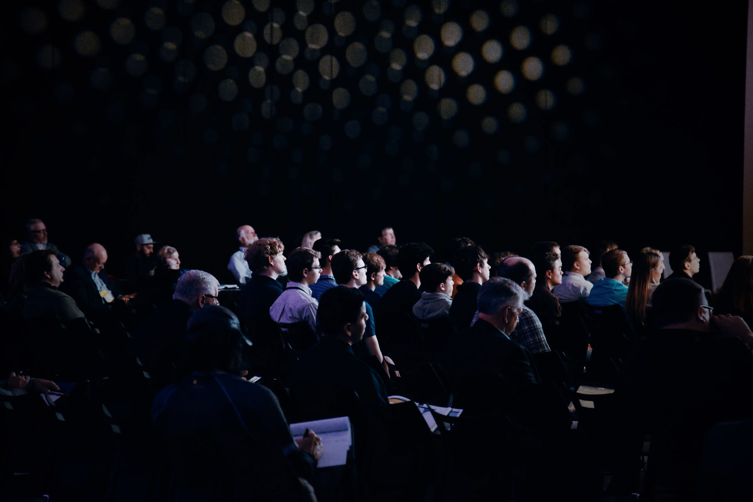 Audience seated at a conference session