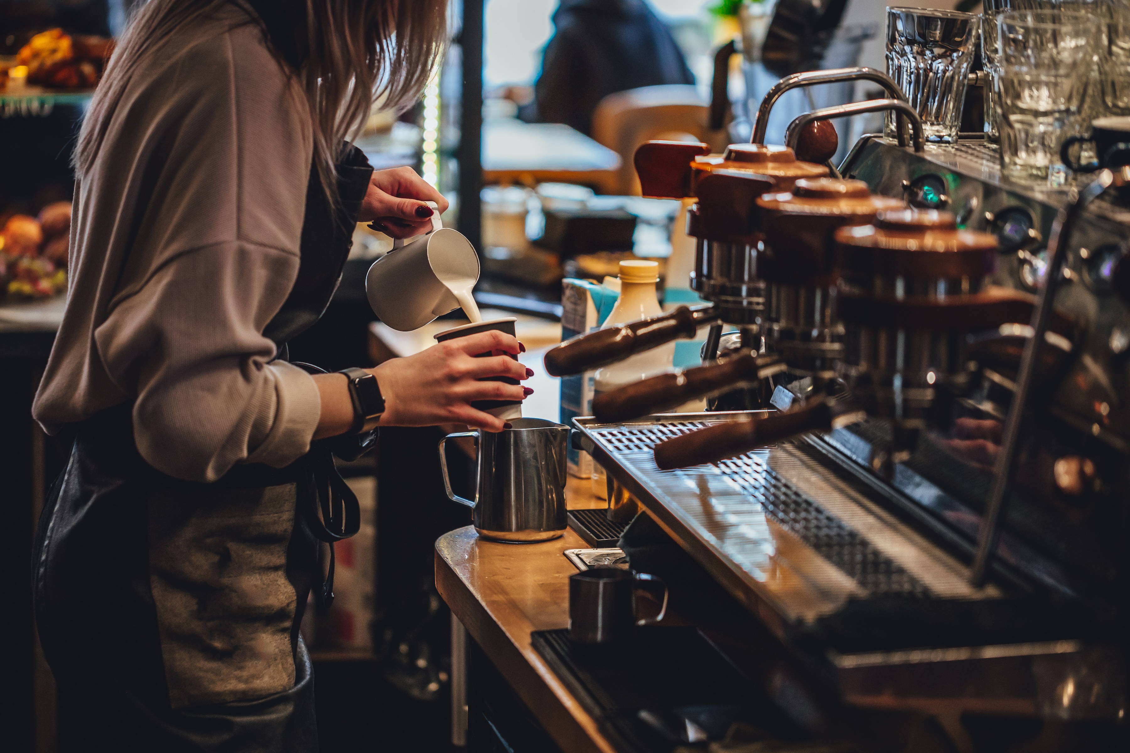 Coffee shop stock image