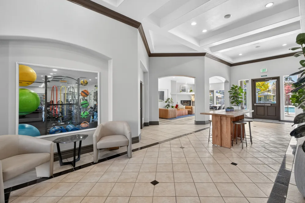 Clubhouse with seating area