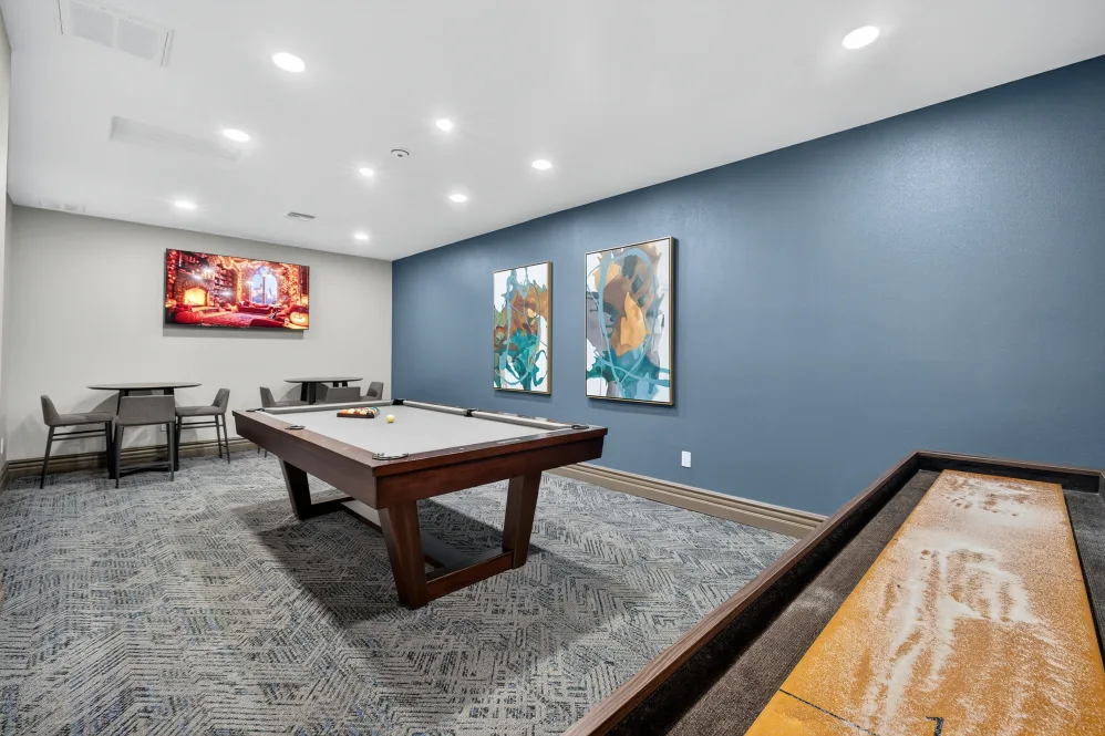 Game area in clubhouse
