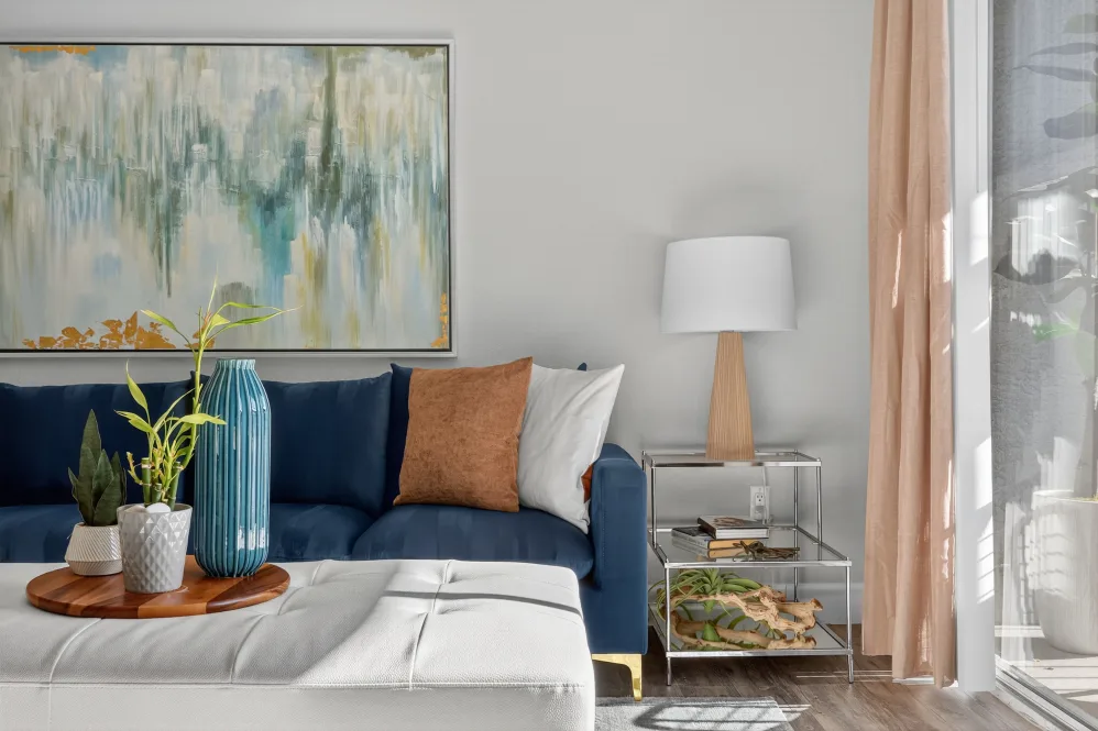Couch in living room