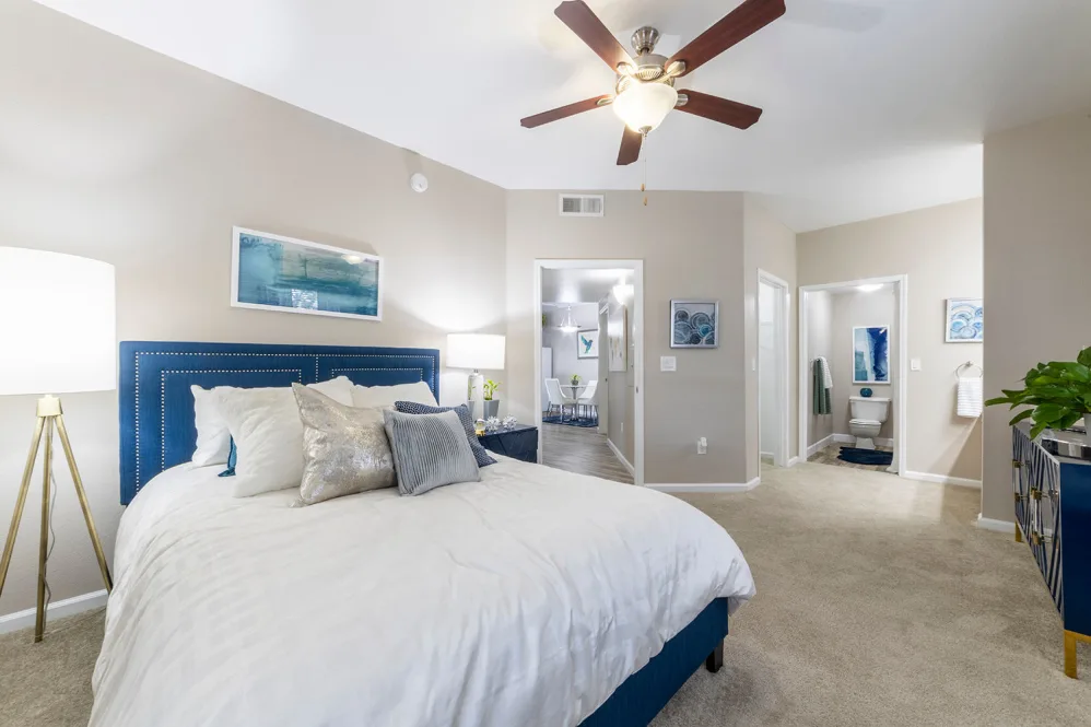 Bedroom with decor