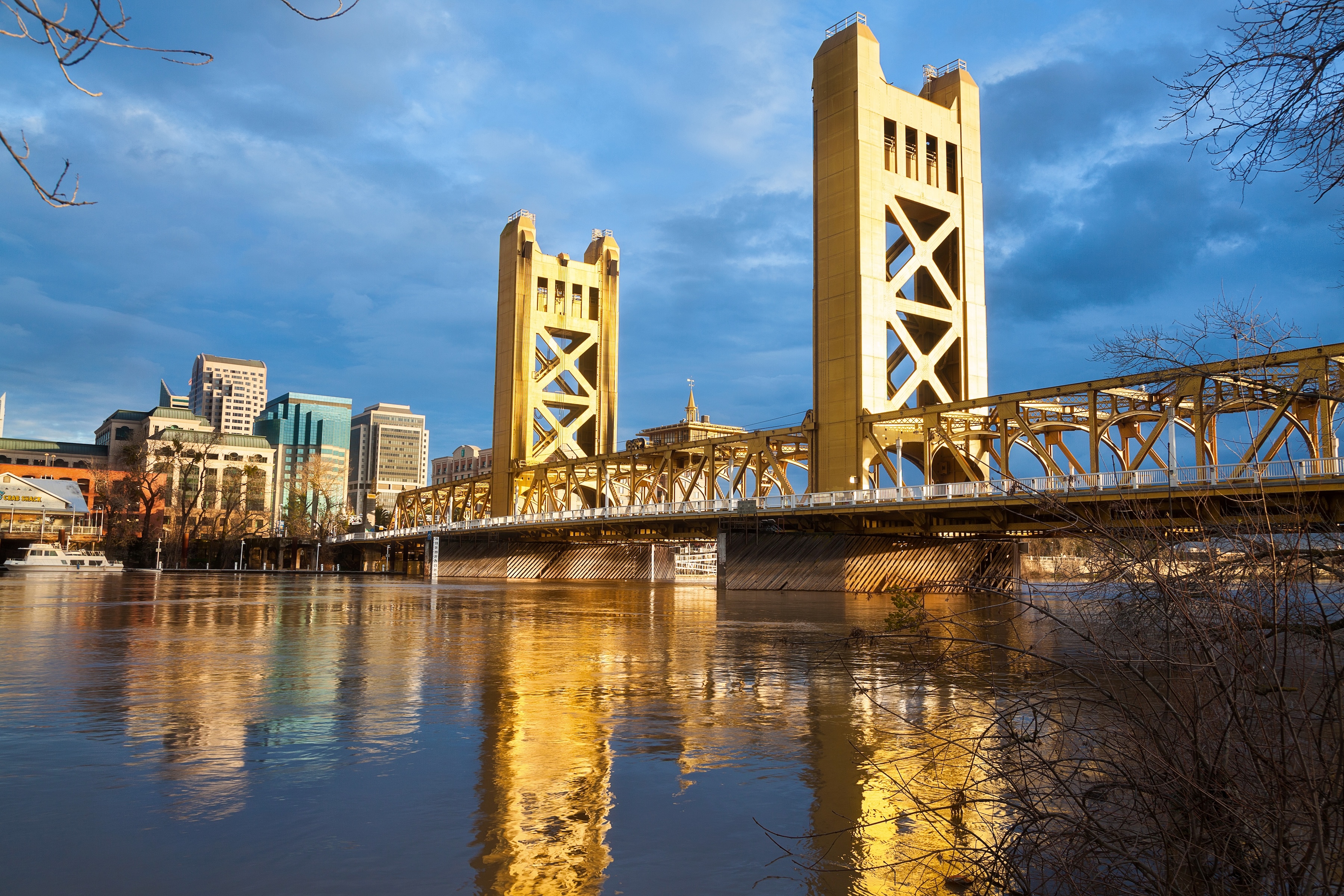 Sacramento Bridge stock image