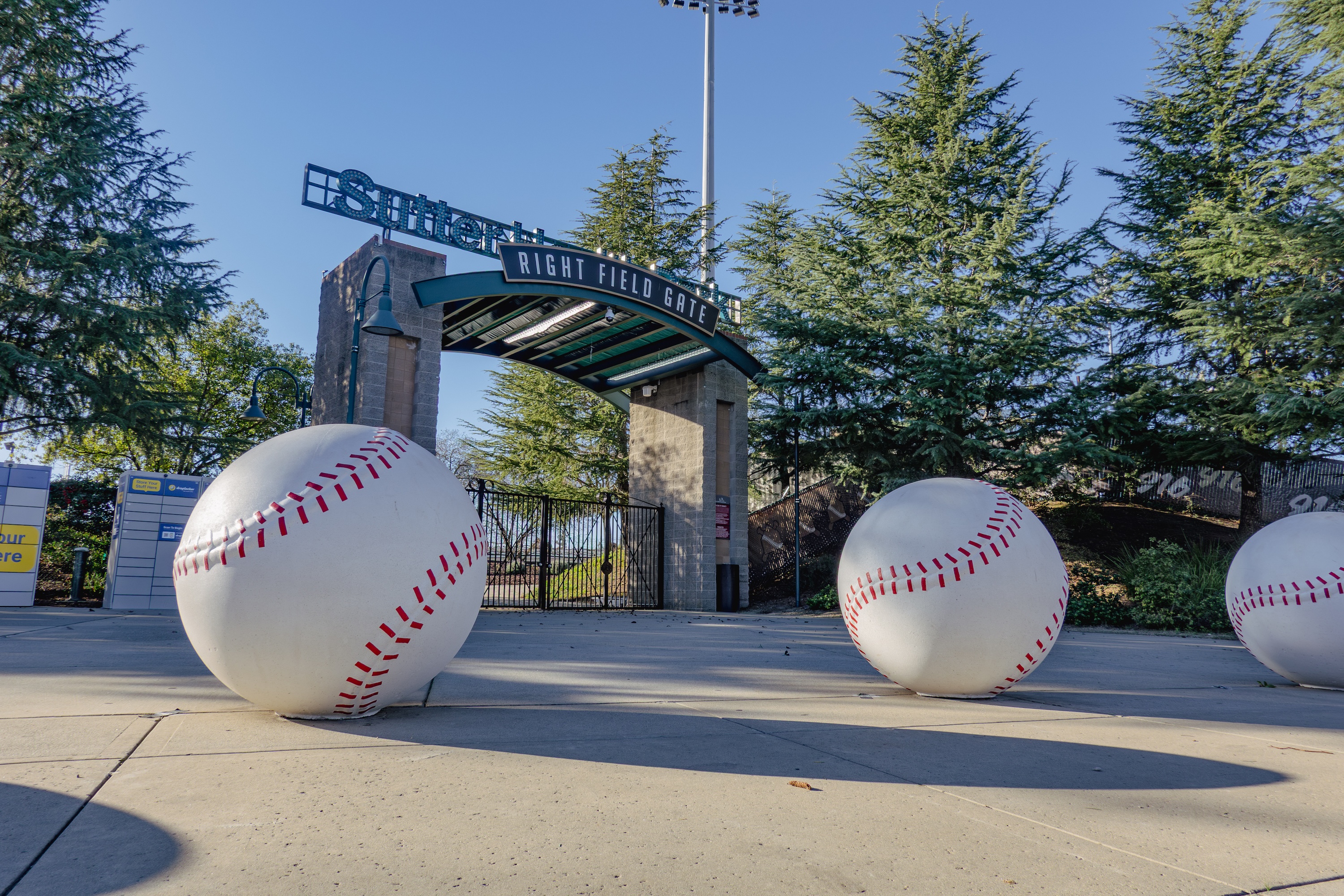 Sutter health park stock image