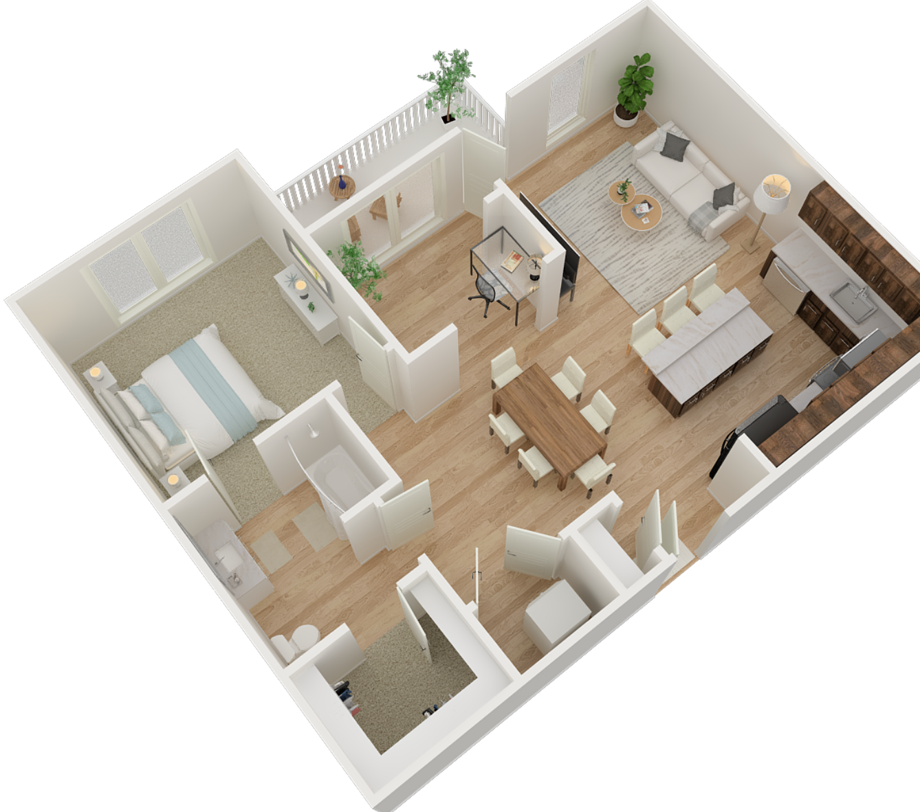 1BD, 1BTH D
