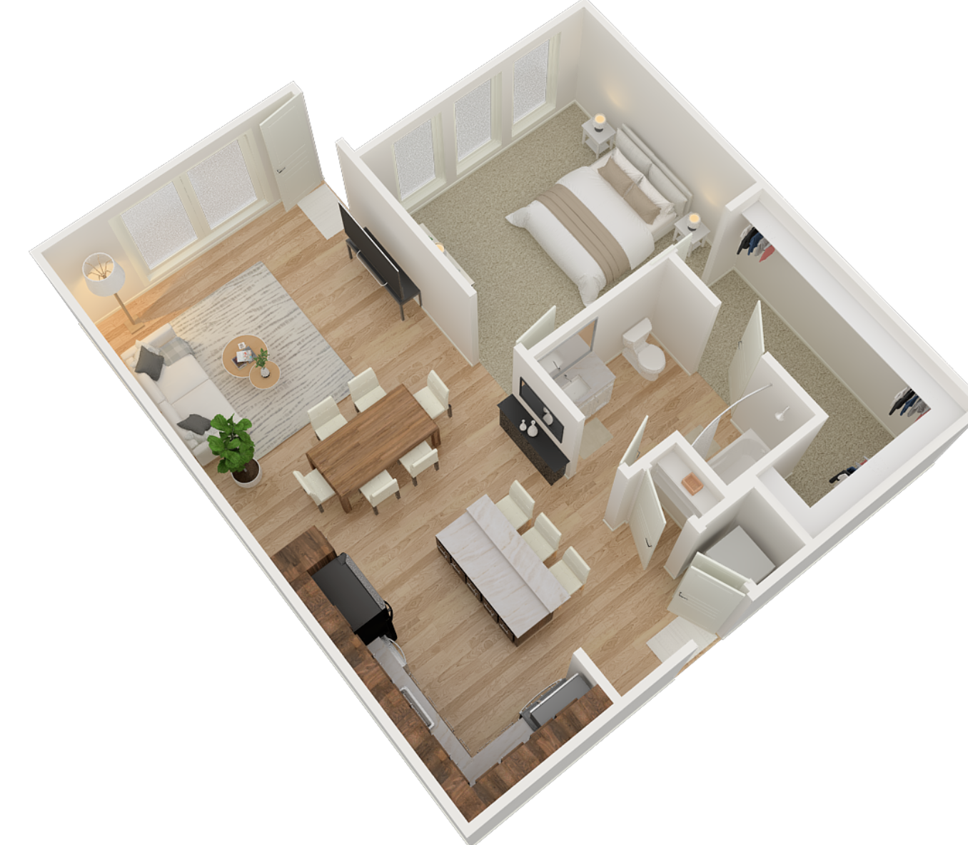 1BD, 1BTH C