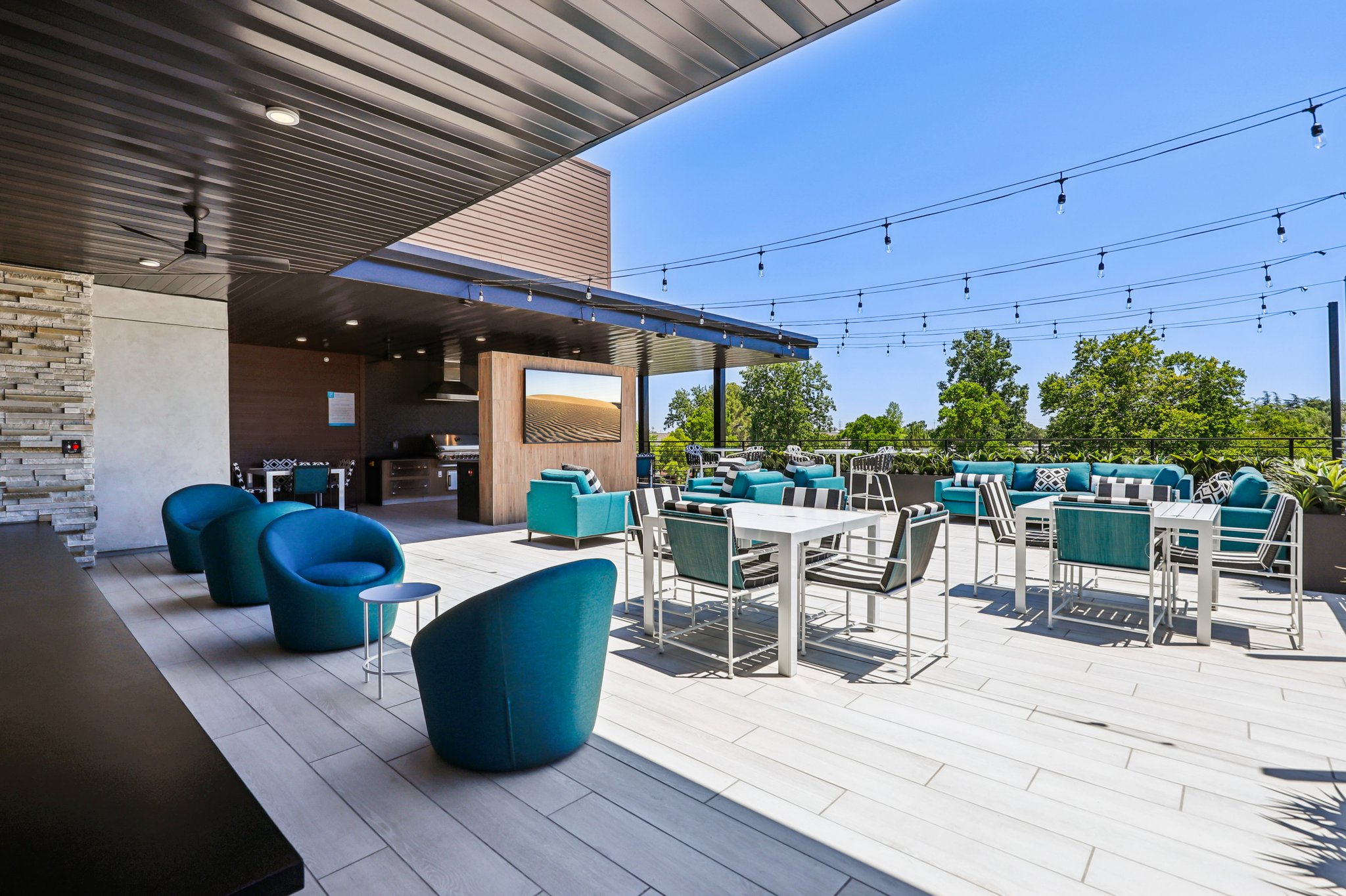 Outdoor patio area