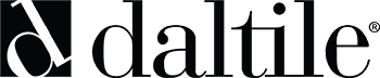 DAL Tile text logo in black with stylized letters and a small dot symbol.