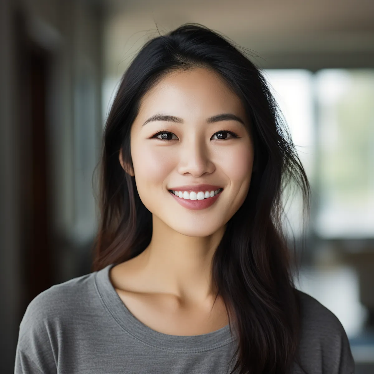 Avatar image with neutral tones