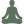 Green icon of a person sitting cross-legged in a yoga or meditation position with hands resting on knees.