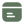 Green square icon resembling a wallet with a clasp at the top.