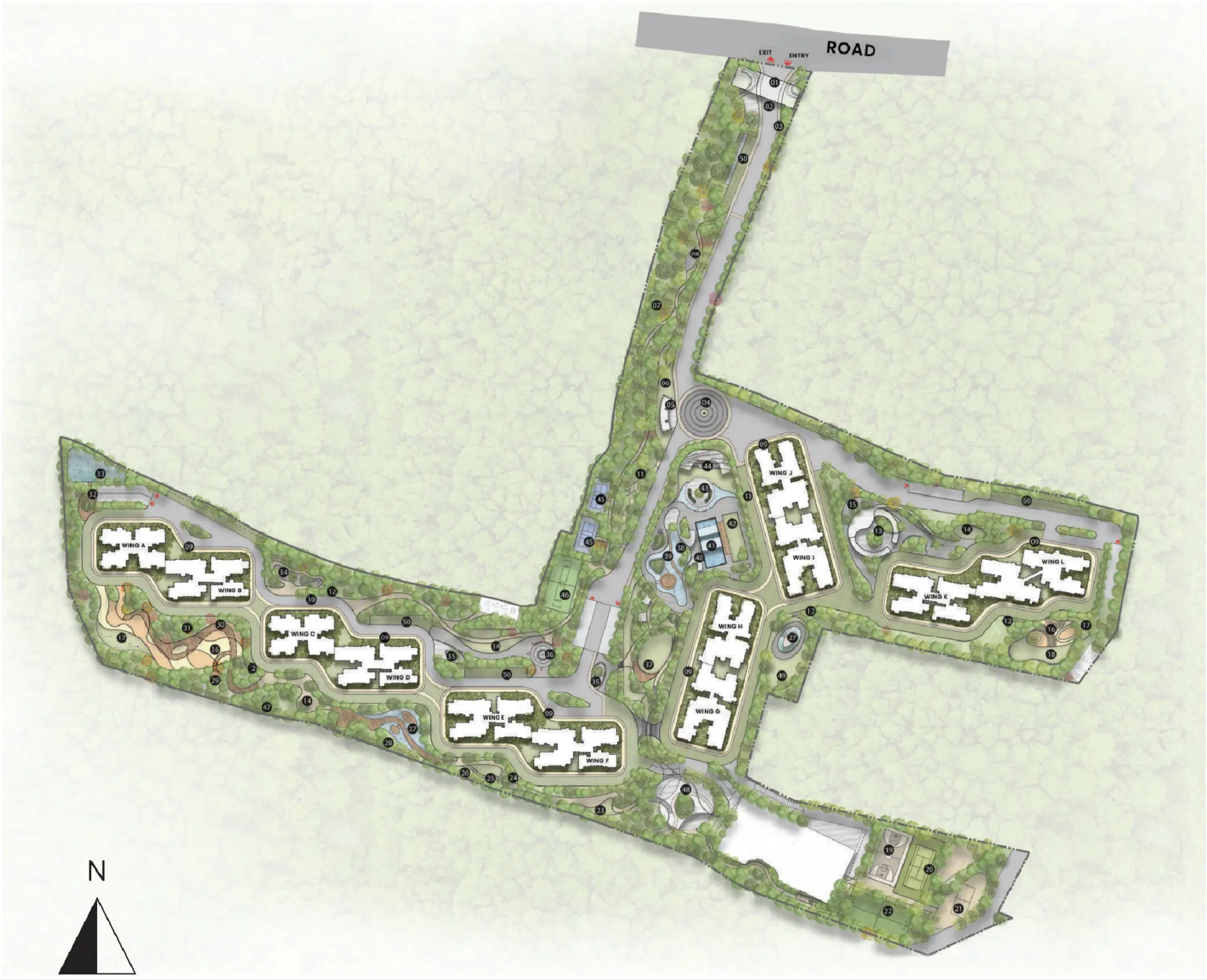 Assetz Mizumi Reserve, developer's masterplan drawing