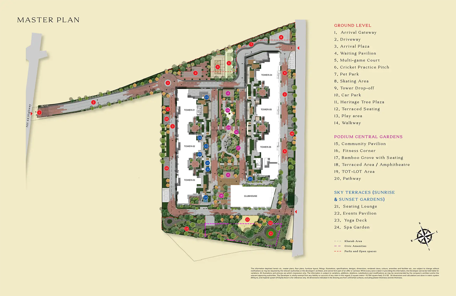 Assetz Mizumi Reserve, developer's masterplan drawing