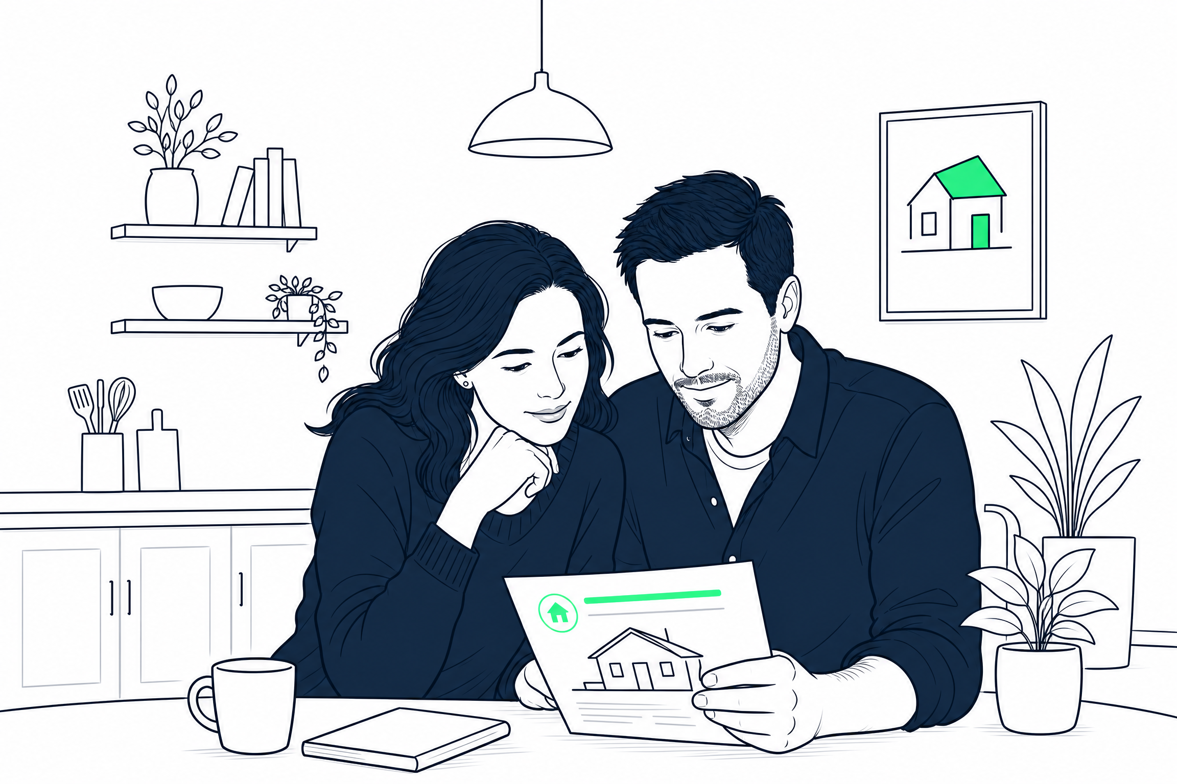 Homebuyer at the closing table