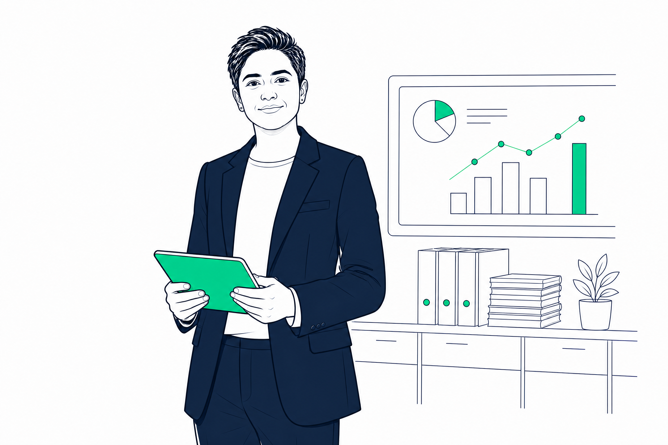 Brokerage leadership reviewing oversight